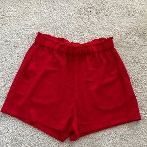 Red shorts
